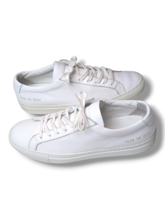 Common Projects Shoes - Common Projects Achilles Sneakers in White Leather Size EU 39 US Women's 9
